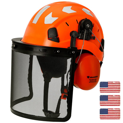 AOLAMEGS Construction  Welding Helmets Hard Hats with Visor - OSHA Approved Construction Hardhat with Chin Straps