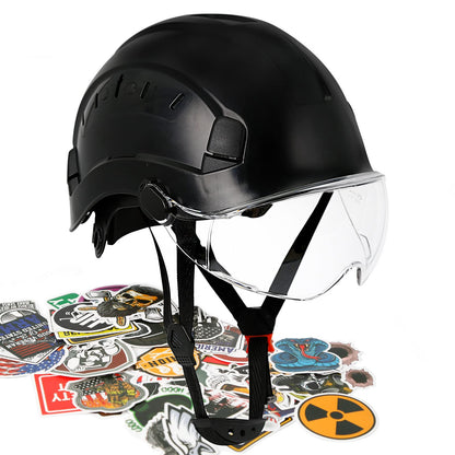 AOLAMEGS Construction Hard Hats with Visor - OSHA Approved Construction Hardhat with Chin Straps