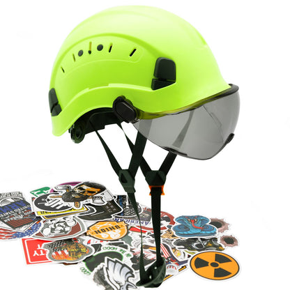 AOLAMEGS Construction Hard Hats with Visor - OSHA Approved Construction Hardhat with Chin Straps